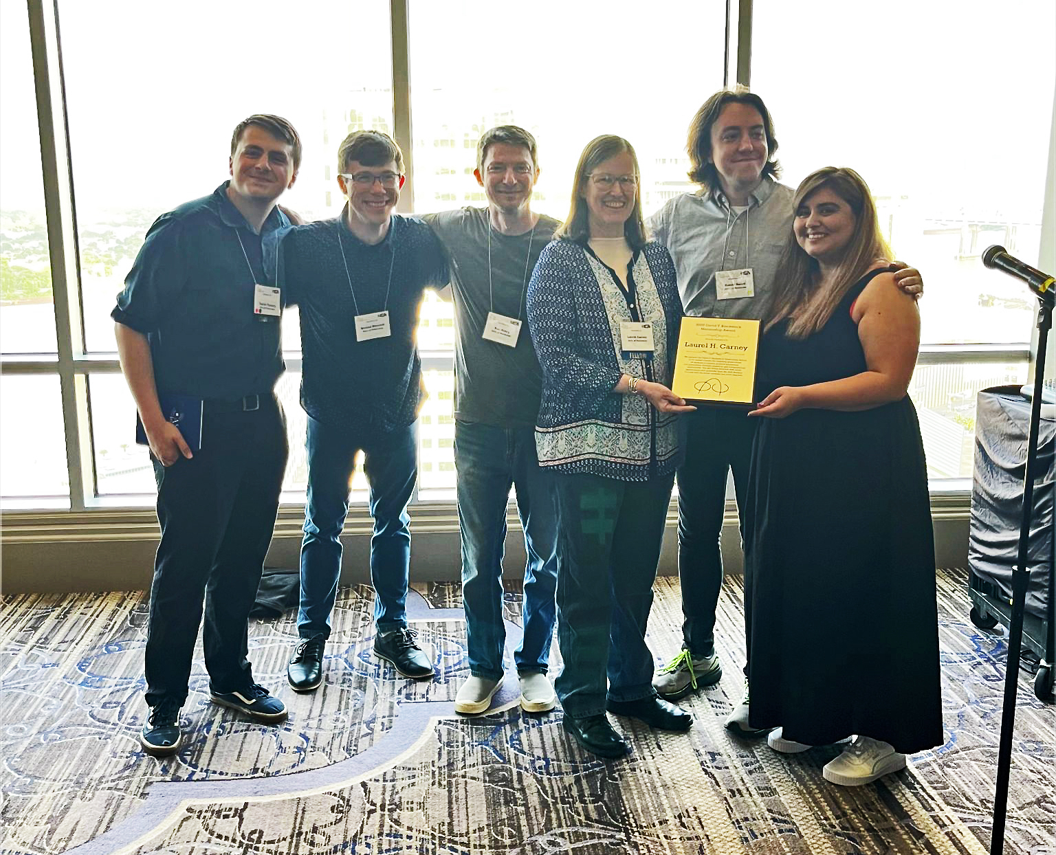 Laurel Carney With Blackstock Award