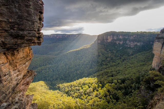 A view of the Blue Mountains.