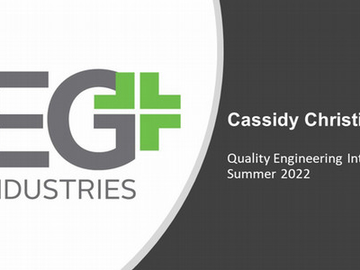 Christie's business card from EG Industries.
