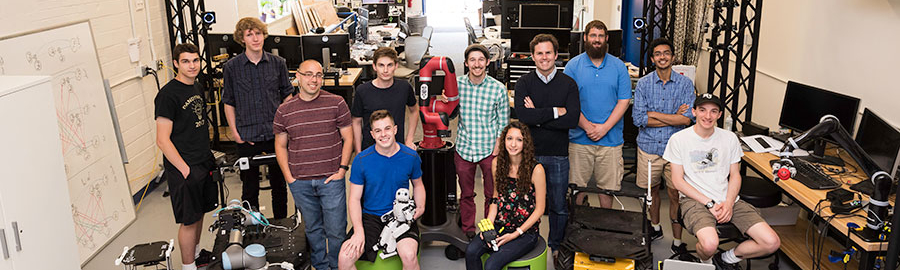 Students in the Howard Lab Group pose for a photo.