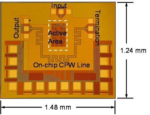 Fig.3 Chip micrograph of the 10-tap DWG prototype.