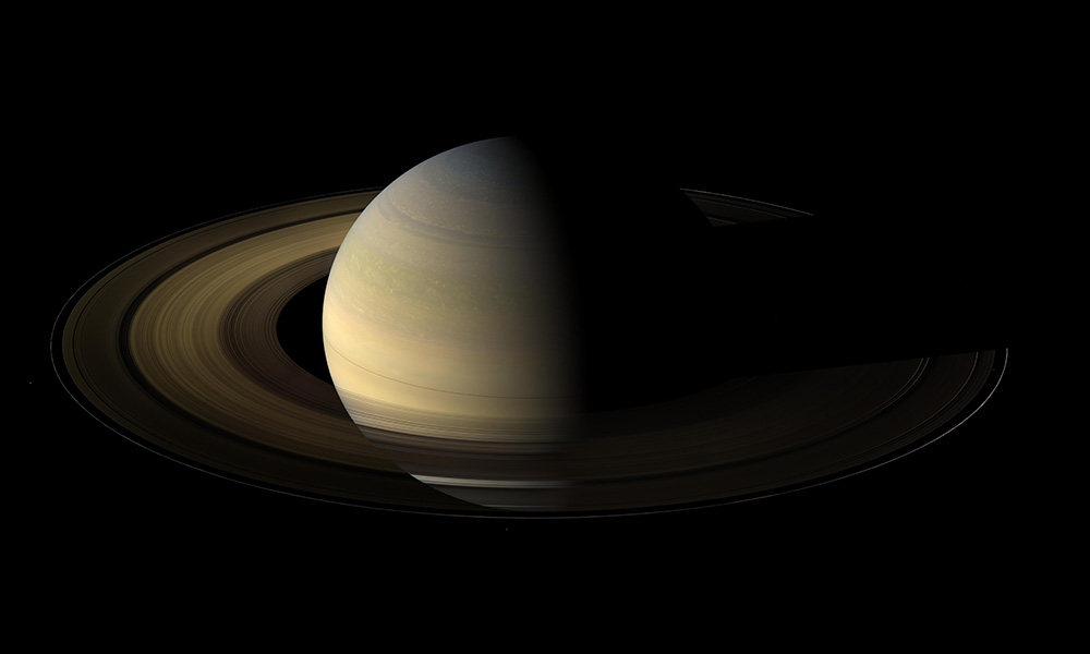 An illustration of Saturn.