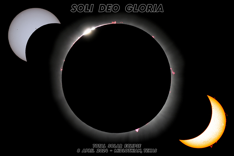 Total solar eclipse on April 8, 2024.