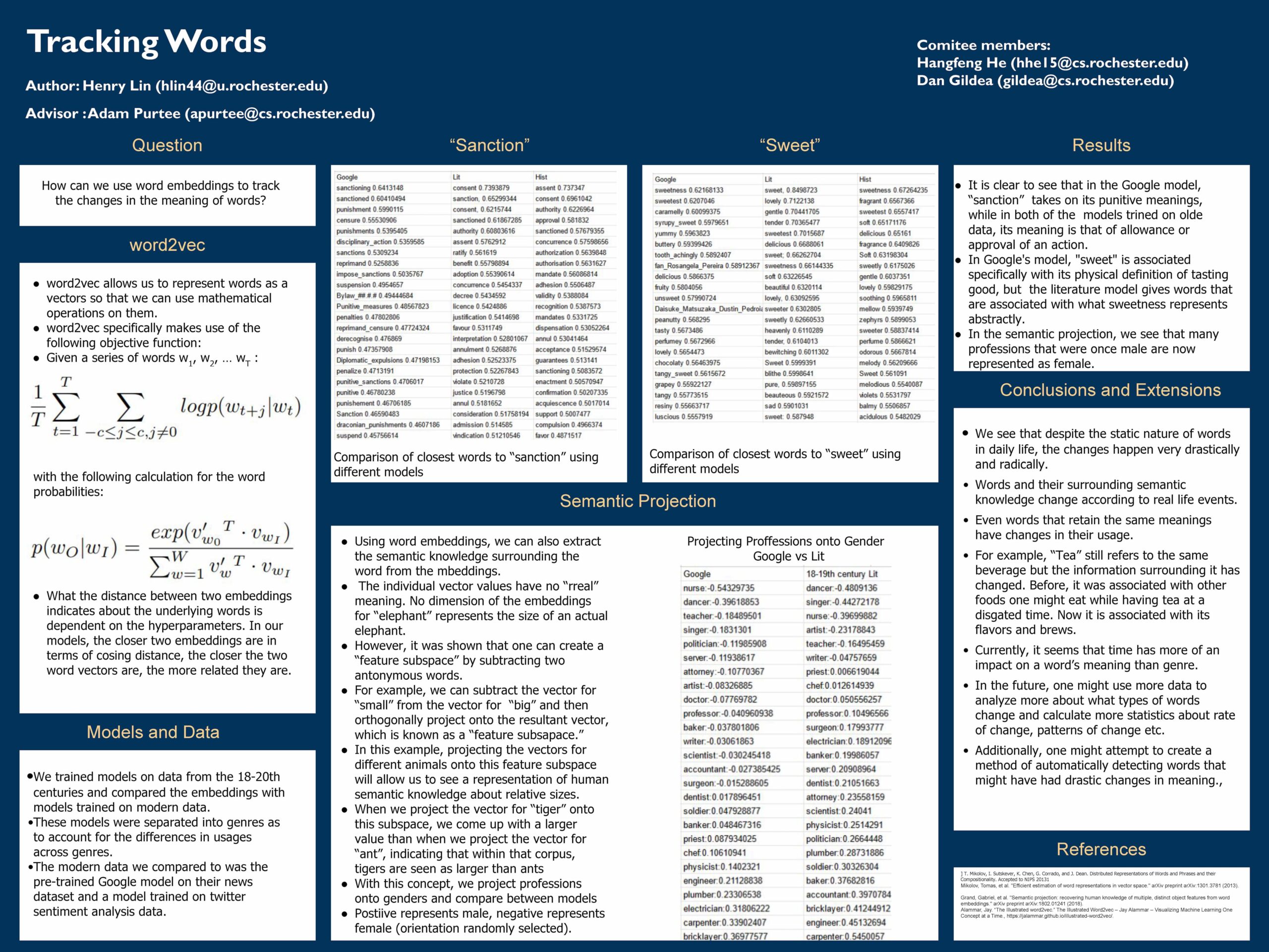 Tracking Words Senior Design Day